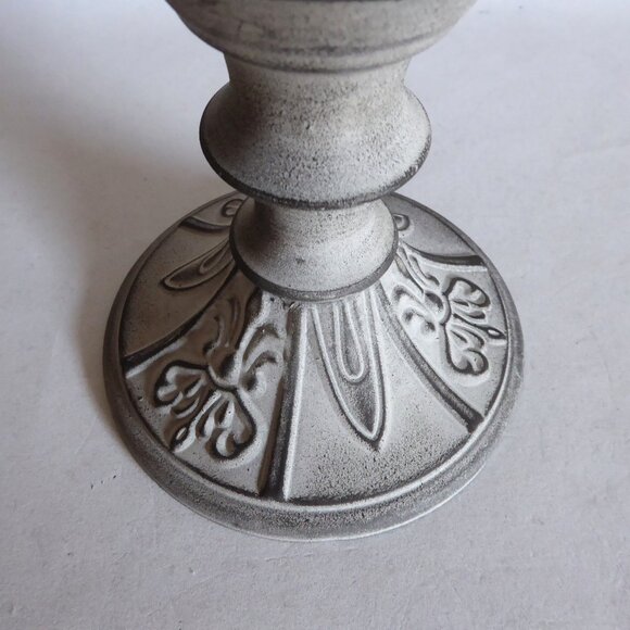 NEW SHABBY CHIC HANDLED DISTRESSED METAL URN VASE - Picture 4 of 10